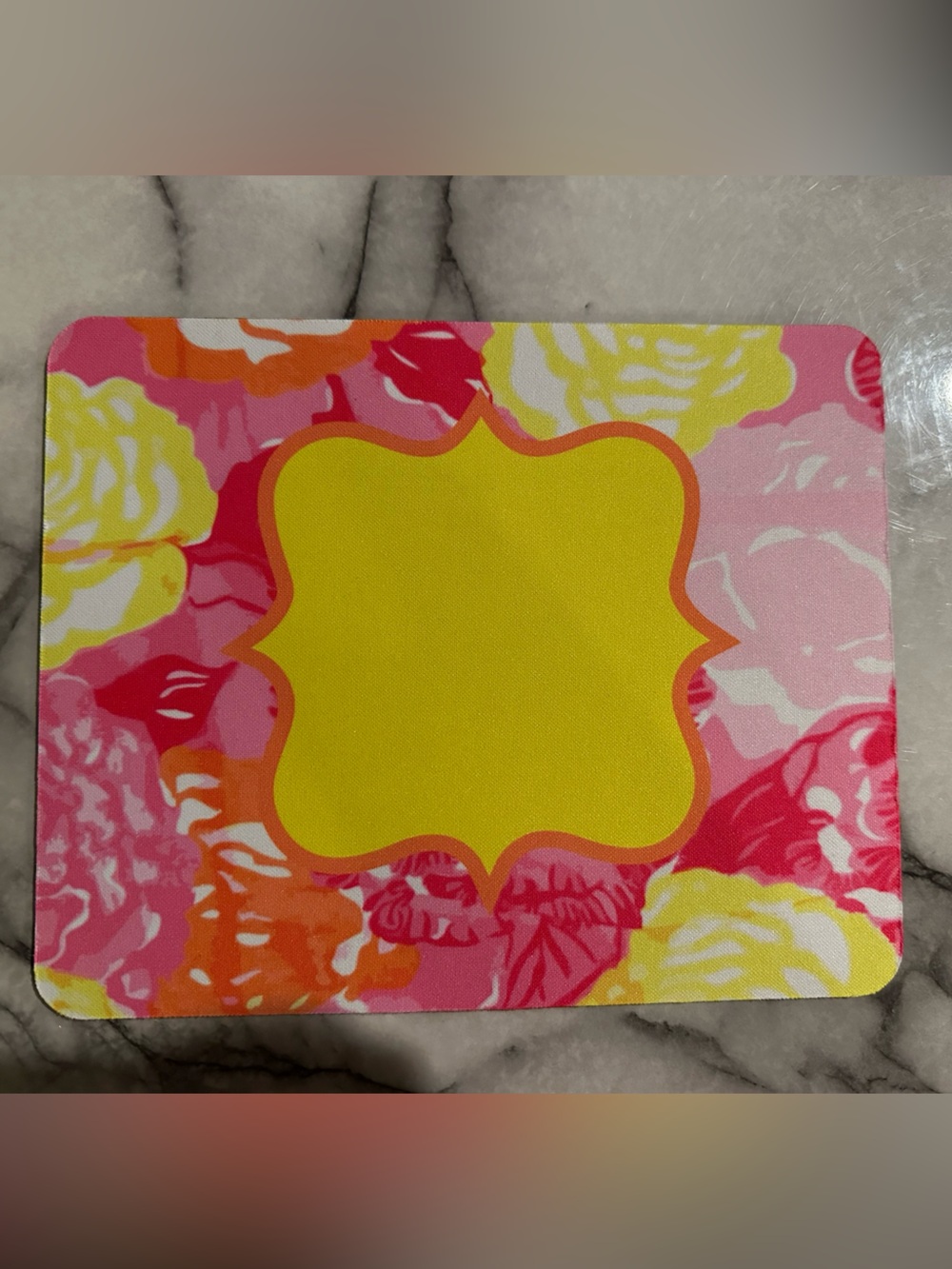 Lilly Pulitzer mouse pad.